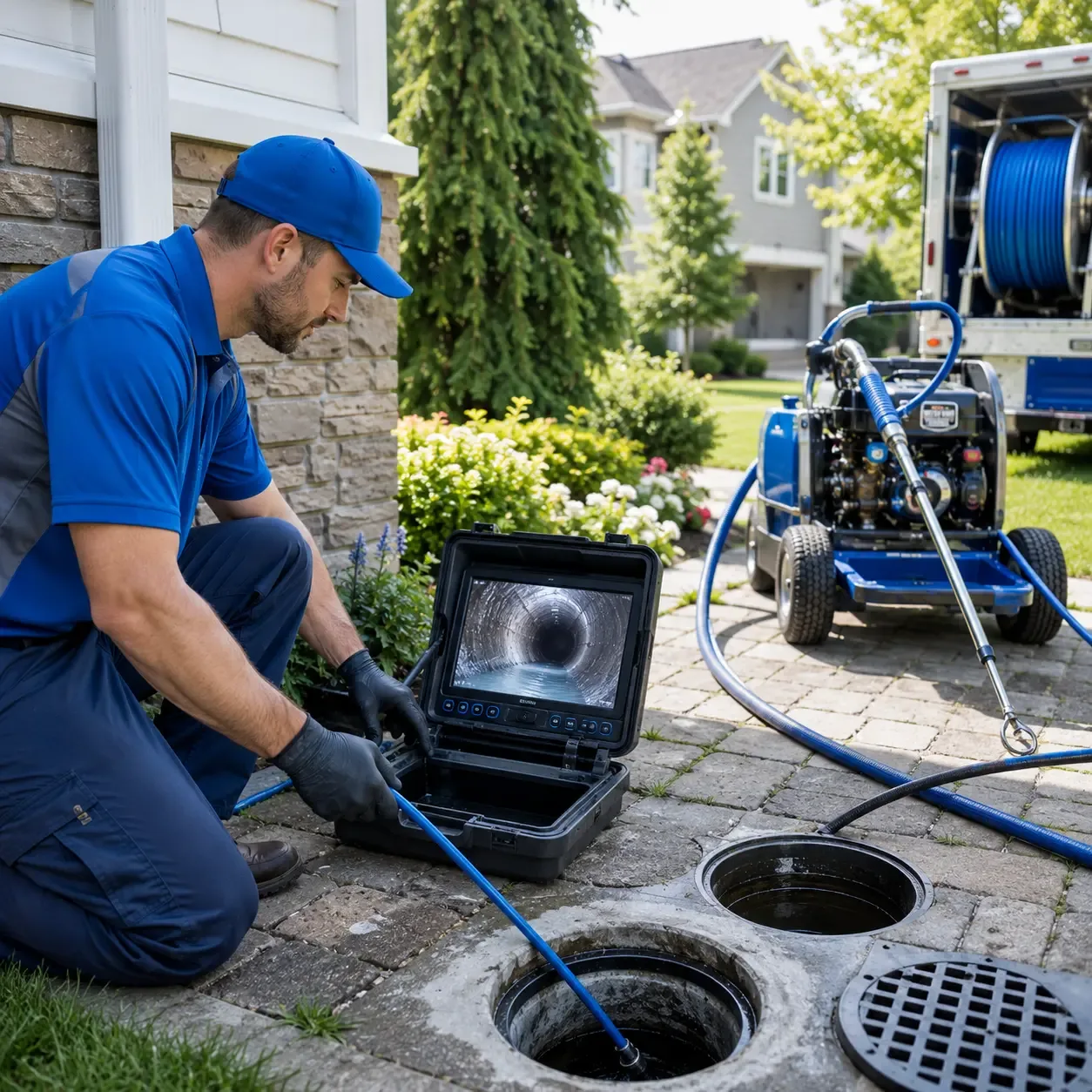 Outdoor drain cleaning professionals serving Lawrenceburg, IN